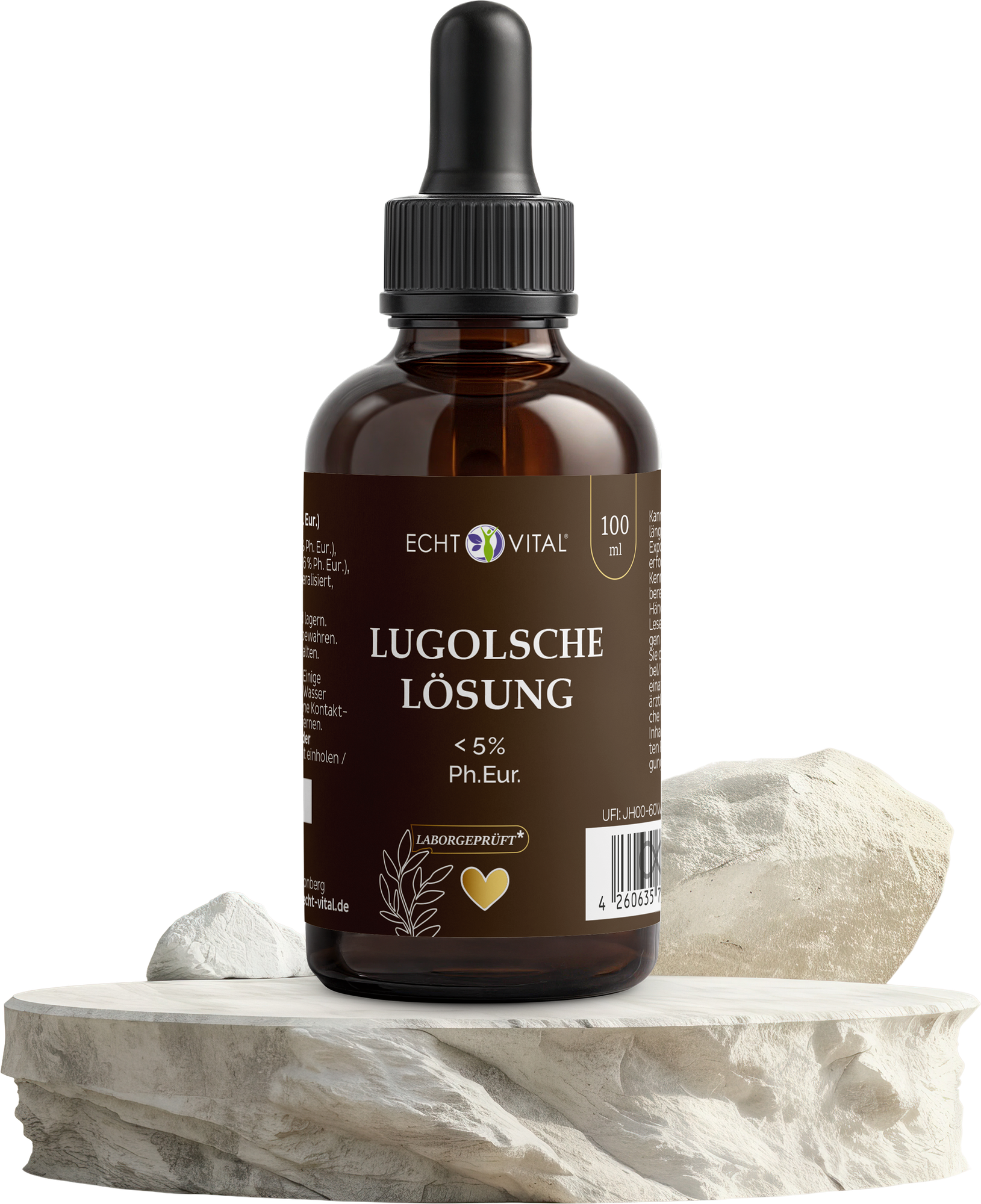 Lugolsche Lösung  < 5 % Ph. Eur. - ECHT VITAL Premium Qualität